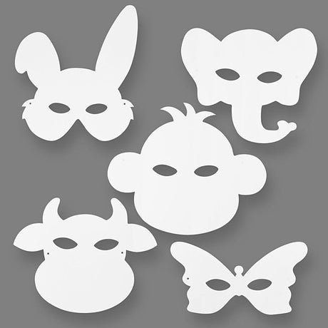 Creativ virksomhed https: www.cchobby.nl dyremasker-h-13-24-cm-w-20-28-cm-230-gr-white-16-piece-1-box