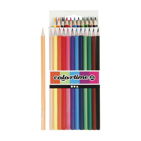 Creativ virksomhed https: www.cchobby.nl colortime-coloured-pencils-l-17-45-cm-fill-3-mm-diverse-colours-12-piece-1-box