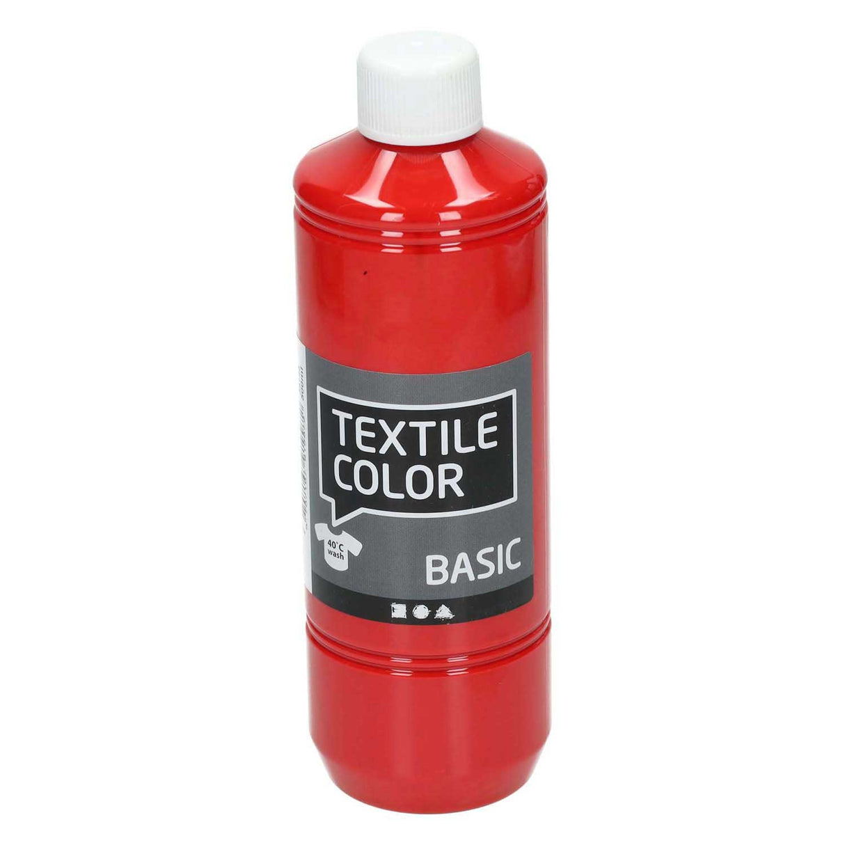 Creativ firma tekstilmaling - rød, 500ml