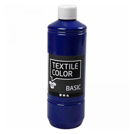 Creativ firma tekstilmaling - primærfarver, 5x500ml