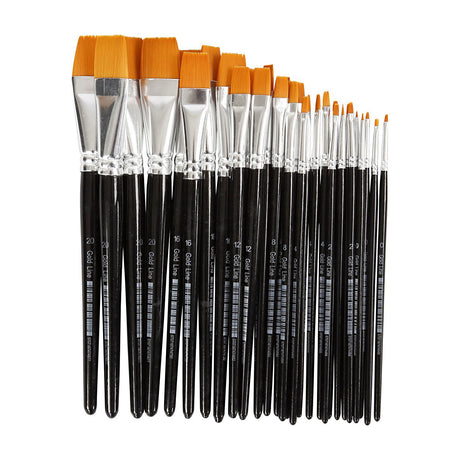Creativ virksomhed https: www.cchobby.nl gold-line-penselen-afm-0-2-4-8-12-16-20-l-17-21-cm-b-2-22-mm-flat-30-piece-1-box