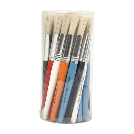 Creativ virksomhed https: www.cchobby.nl børster-til-børn-l-19-cm-b-12-mm-round-30-piece-1-box