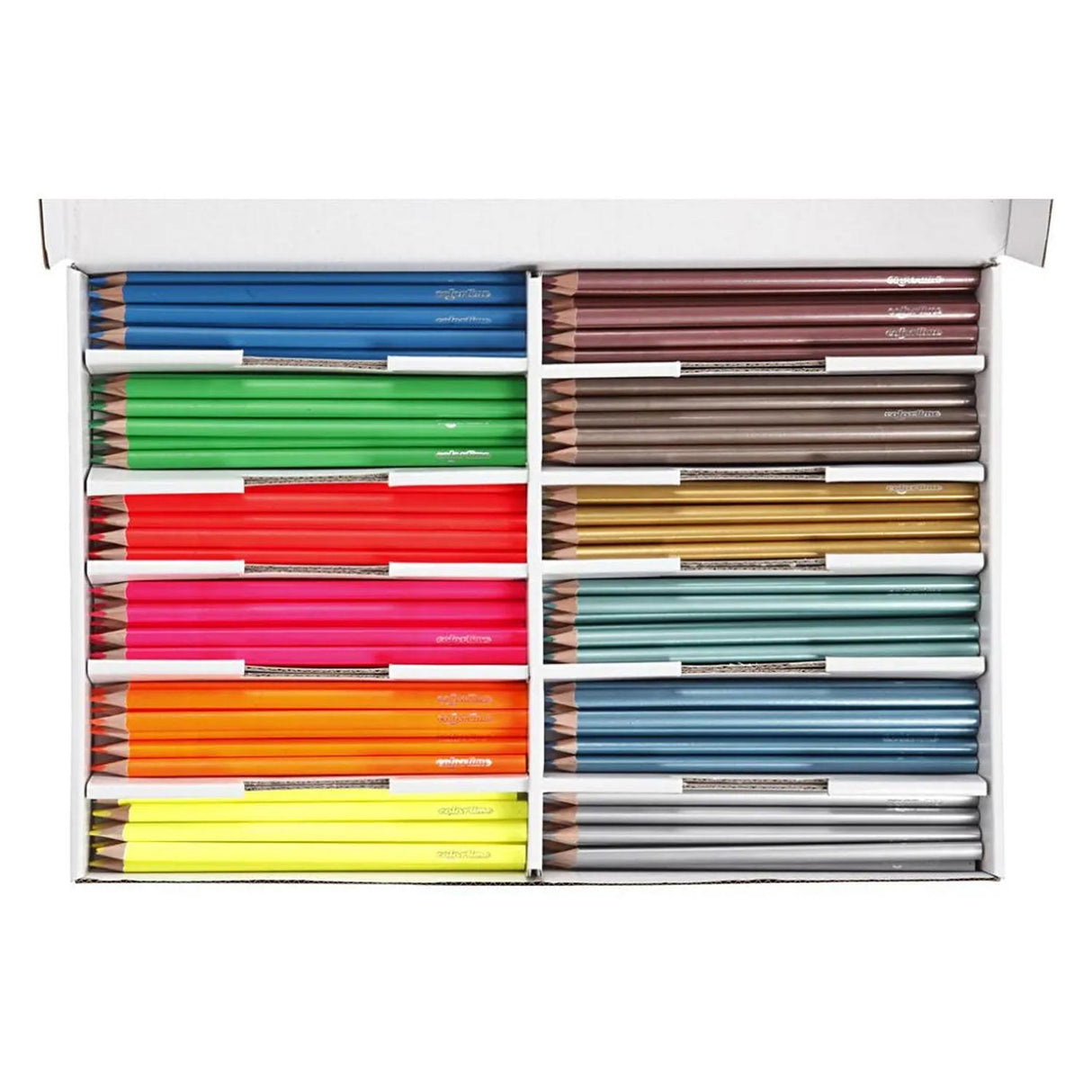 Creativ virksomhed https: www.cchobby.nl colortime-coloured-pencils-l-17-45-cm-fill-3-mm-metallic-colours-neon-colours-144-piece-1-box