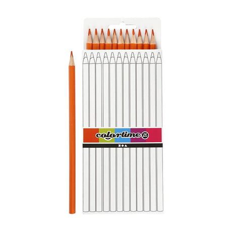 Creativ firma trekantede farveblyanter - orange, 12 stk.