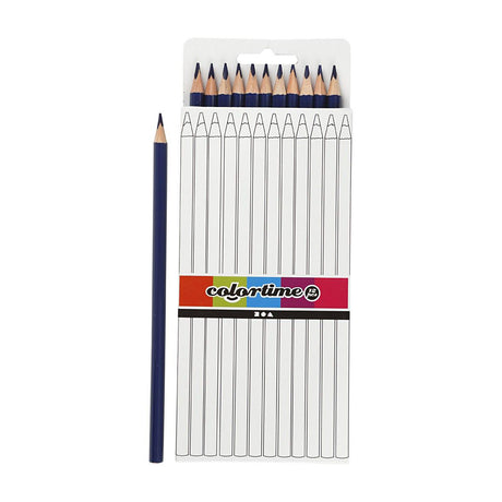 Creativ company triangular colored pencils - dark blue, 12 pcs.