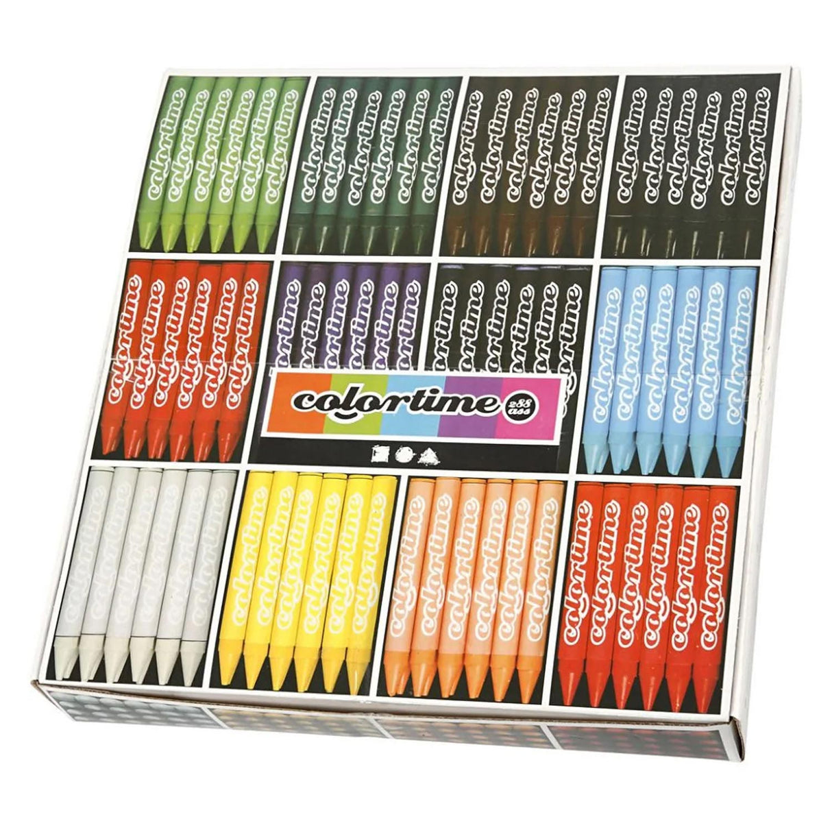 Creativ virksomhed https: www.cchobby.nl colortime-kleurkrijt-l-10-cm-thickness-11-mm-diverse-colours-12x24-piece-1-box