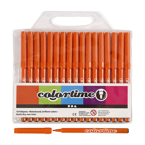 Creativ firma orange tuscher, 18 stk.
