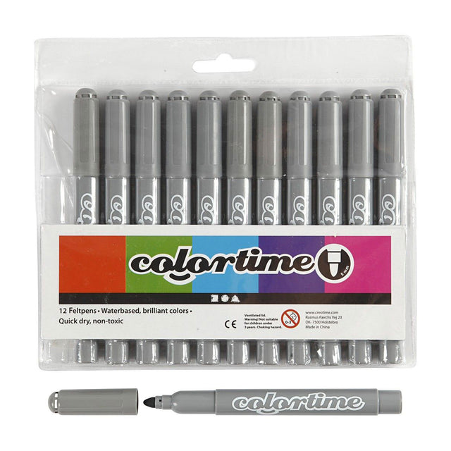 Creativ virksomhed https: www.cchobby.nl colortime-pens-line-thickness-5-mm-gray-12-piece-1-box