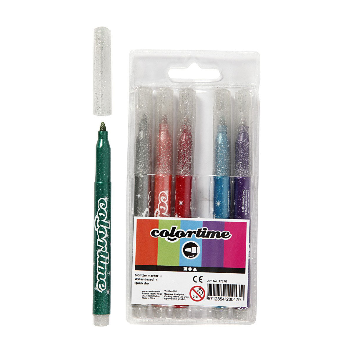 Creativ virksomhed https: www.cchobby.nl colortime-glittersticks-line-thickness-2-mm-diverse-colors-6-piece-1-box
