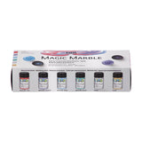 Creativ firma marmormaling - metalliske farver, 6x20ml