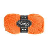 Creativ company akrylgarn neon - neon orange, 50gr