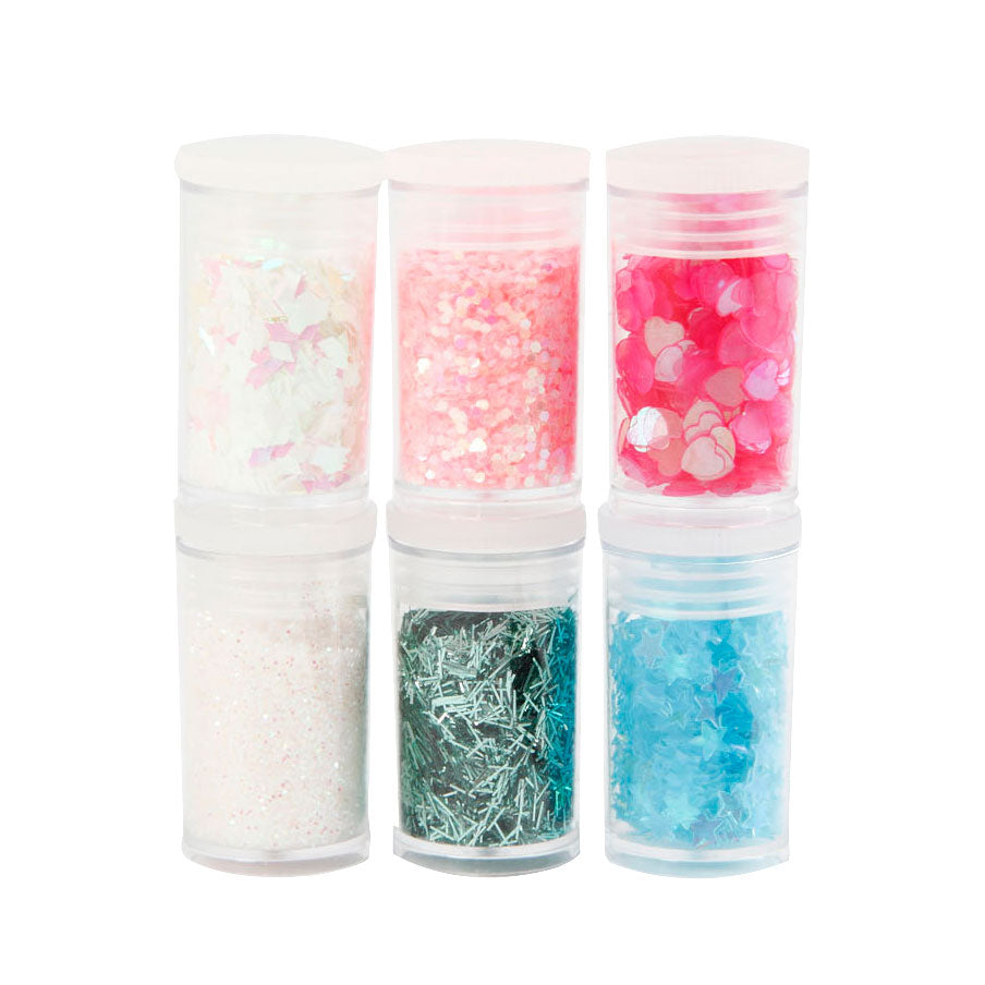 Creativ Company glitter og paljetter, 6x5 gram