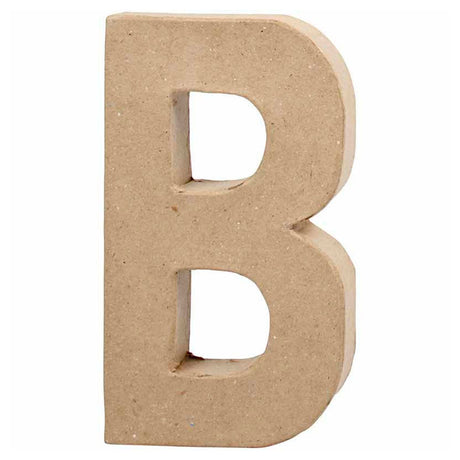 Creativ firmabogstav papmaché - b, 20,5 cm
