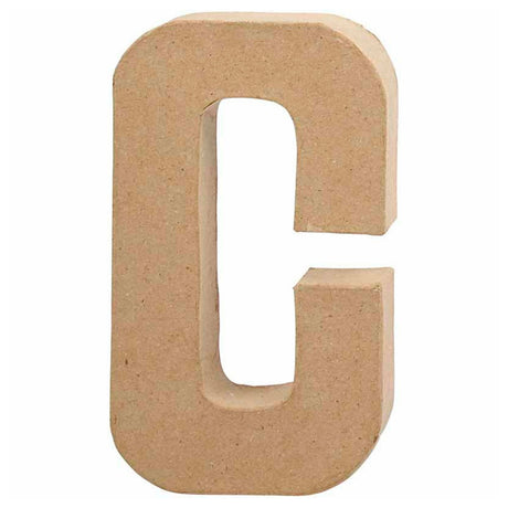 Creativ firmabrev papmaché - c, 20,5 cm