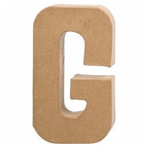 Creativ firmabogstav papmaché - g, 20,5 cm