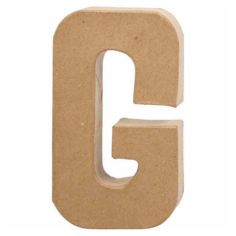 Creativ firmabogstav papmaché - g, 20,5 cm