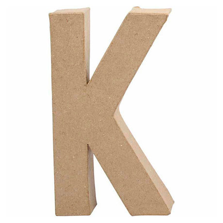 Creativ firmabrev papmaché - k, 20,5cm