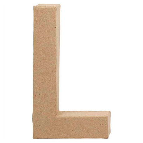 Creativ firmabogstav papmaché - l, 20,5 cm