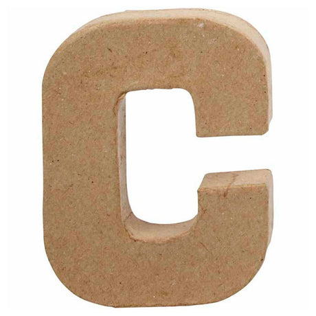 Creativ firmabrev papmaché - c, 10cm