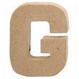 Creativ firmabogstav papmaché - g, 10cm