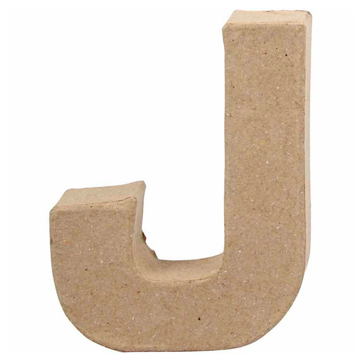 Creativ firmabogstav papmaché - j, 10cm