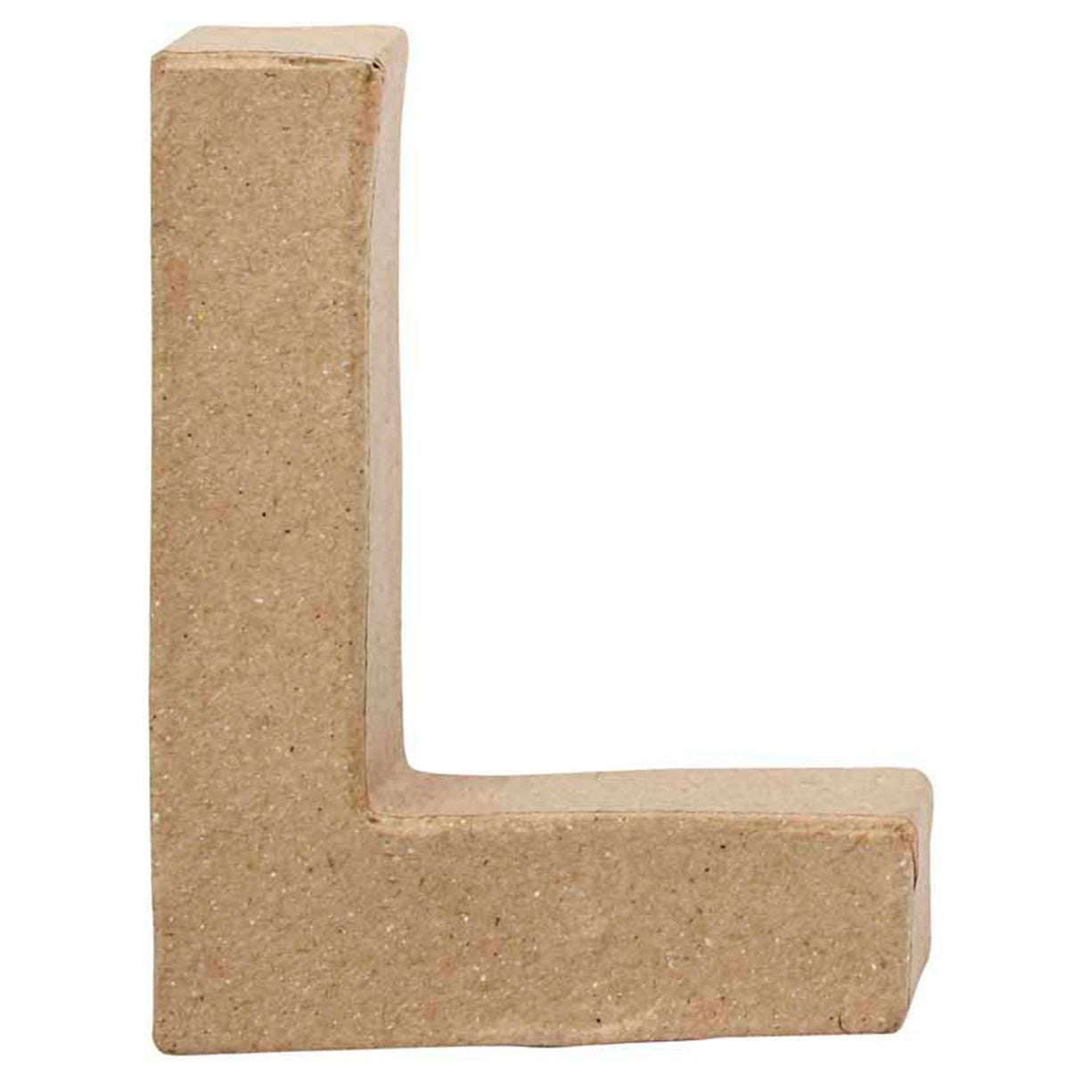 Creativ firmabogstav papmaché - l, 10cm