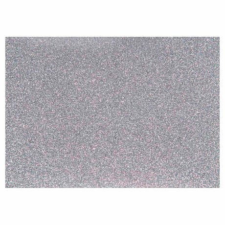 Creativ company strygefolie glitter sølv, a5
