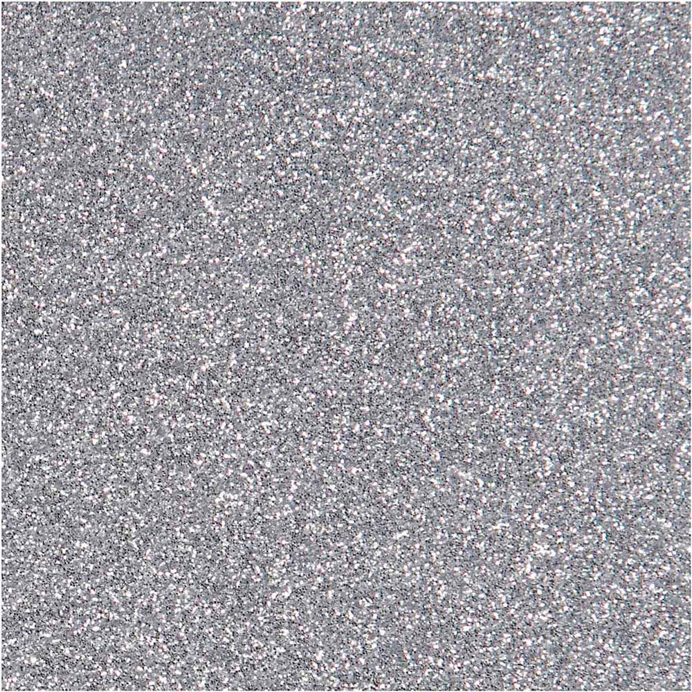 Creativ company strygefolie glitter sølv, a5