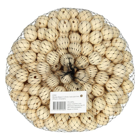 Creativ virksomhed https: www.cchobby.nl træ-perle-d-20-mm-hul-størrelse-4-mm-200-stykke-1-kasse