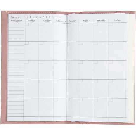 Creativ virksomhed https: www.cchobby.nl planner-bulletjournal-size-10x18x1-5-cm-elastic closure-pink-1-piece