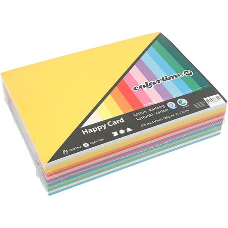 Creativ Company Spring Carton Color A4, 180gr, 300 ark