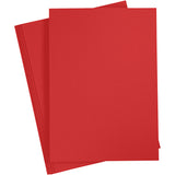 Creativ firmapapir rød a4 80gr, 20 stk.