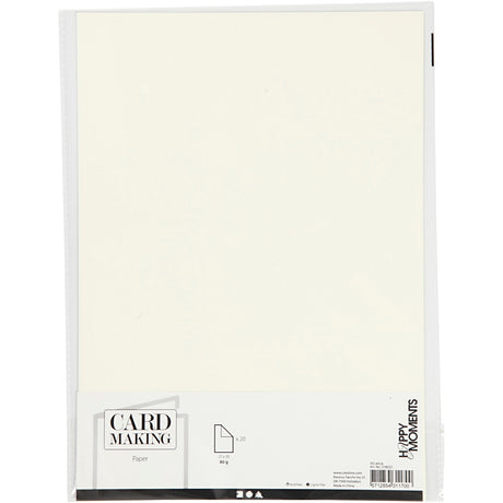 Creotime papir råhvidt a4 80gr, 20 stk.