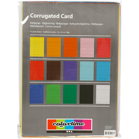 Creativ virksomhed https: www.cchobby.nl ribbet pap-ark-25x35-cm-80-gr-15-div-vellen-1-doos