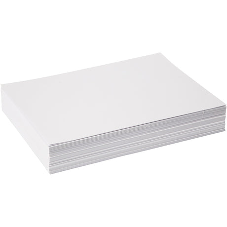 Creativ firma tegnepapir hvid a4 190gr 250 ark - hobbypapir.