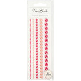 Creativ company half stick perler pink 2-8mm, 140stk.