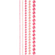 Creativ company half stick perler pink 2-8mm, 140stk.