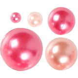 Creativ company half stick perler pink 2-8mm, 140stk.