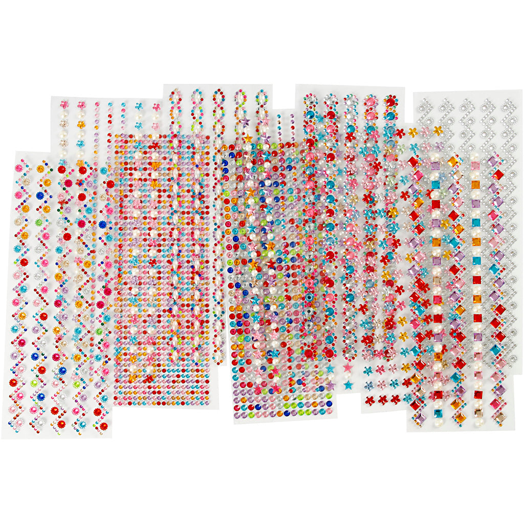 Creativ virksomhed https: www.cchobby.nl rhinestones-d-2-10-mm-sheet-27x9-cm-content-can-vary-12-div-vellen-1-doos