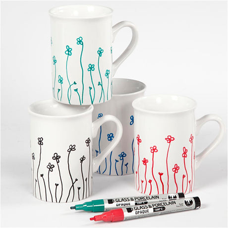 Creativ virksomhed https: www.cchobby.nl glas-porcelænsmarkører-linjetykkelse-1-2-mm-semi-opaque-black-blue-green-red-4-piece-1-box