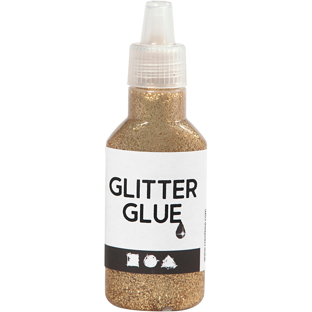 Creativ firma glitterlim guld, 25ml