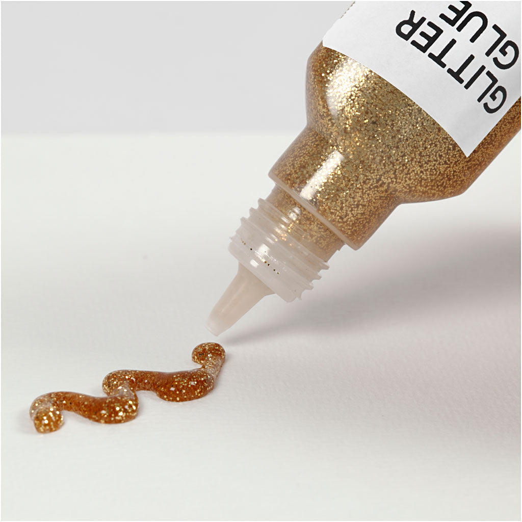 Creativ firma glitterlim guld, 25ml