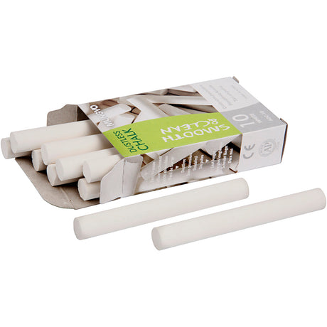 Creativ virksomhed https: www.cchobby.nl tavle kridt-l-8-cm-d-10-mm-white-10-piece-1-box
