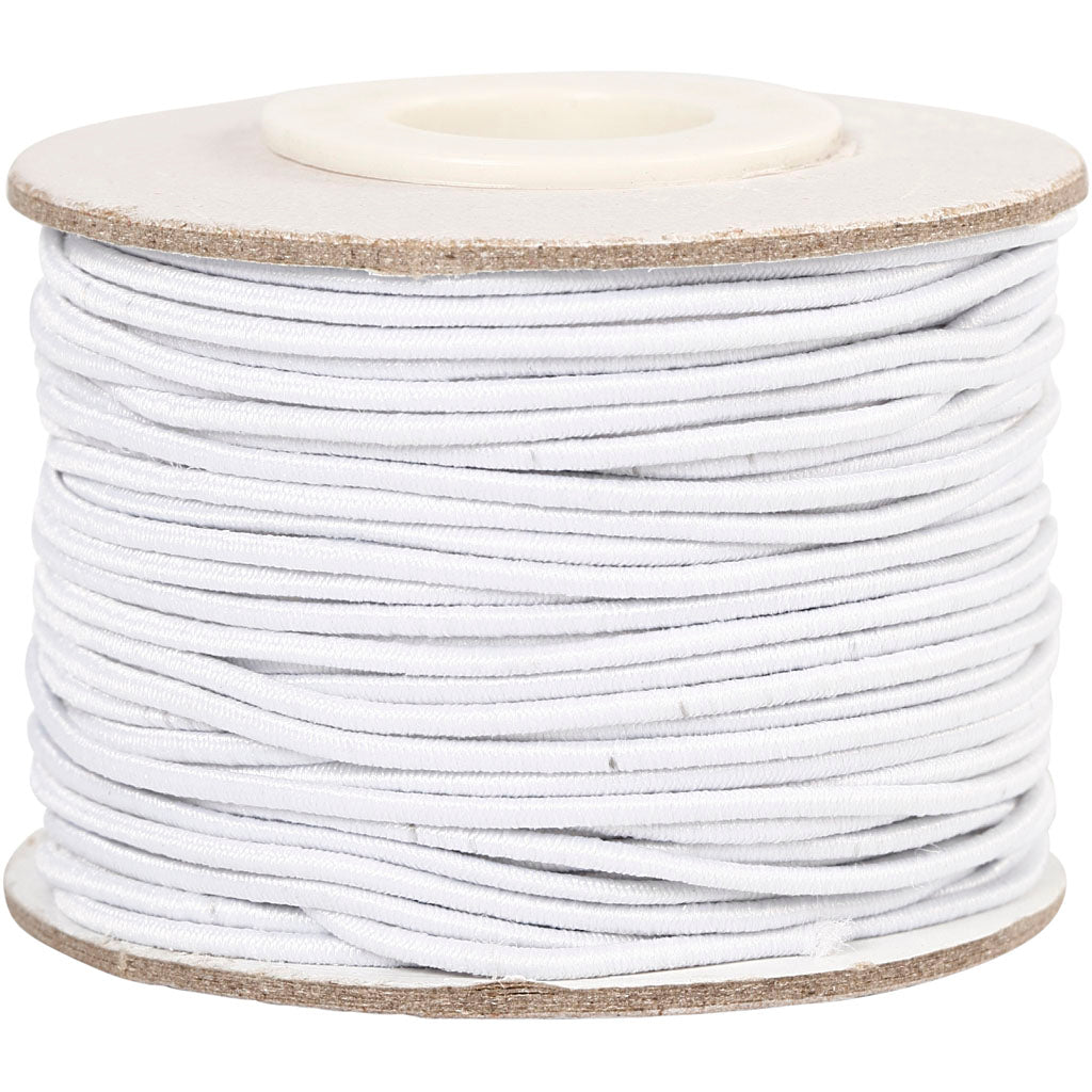 Creativ virksomhed https: www.cchobby.nl elastic-cord-thickness-1-mm-white-25-m-1-roll