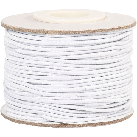 Creativ virksomhed https: www.cchobby.nl elastic-cord-thickness-1-mm-white-25-m-1-roll