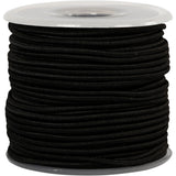 Creativ firma elastik tykkelse 2mm sort, 25m