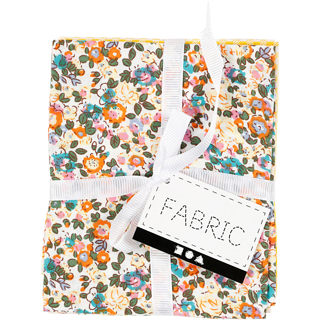 Creativ firma patchwork stof gul 45x55cm, 4 stk.