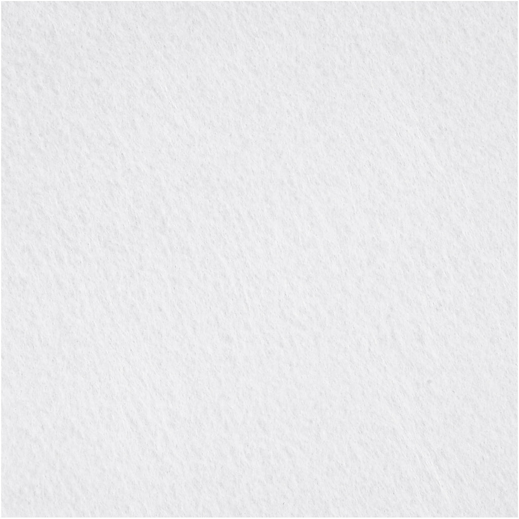 Creativ Company Hobby Felt hvid A4, 10 ark