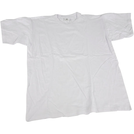 Creativ firma t-shirt hvid med rund hals bomuld, str. s