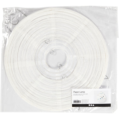 Creativ company rispapir lampe hvid dråbe, 27cm